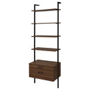 Owens 96-inch 4-shelf Storage Wall Bookshelf Walnut - Furniture Now (CA)