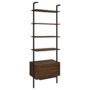 Owens 96-inch 4-shelf Storage Wall Bookshelf Walnut - Furniture Now (CA)