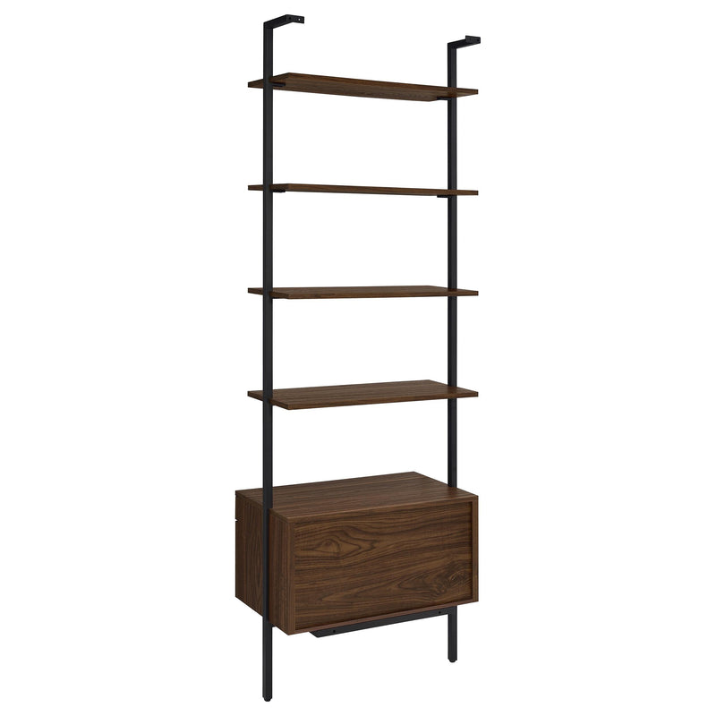 Owens 96-inch 4-shelf Storage Wall Bookshelf Walnut - Furniture Now (CA)