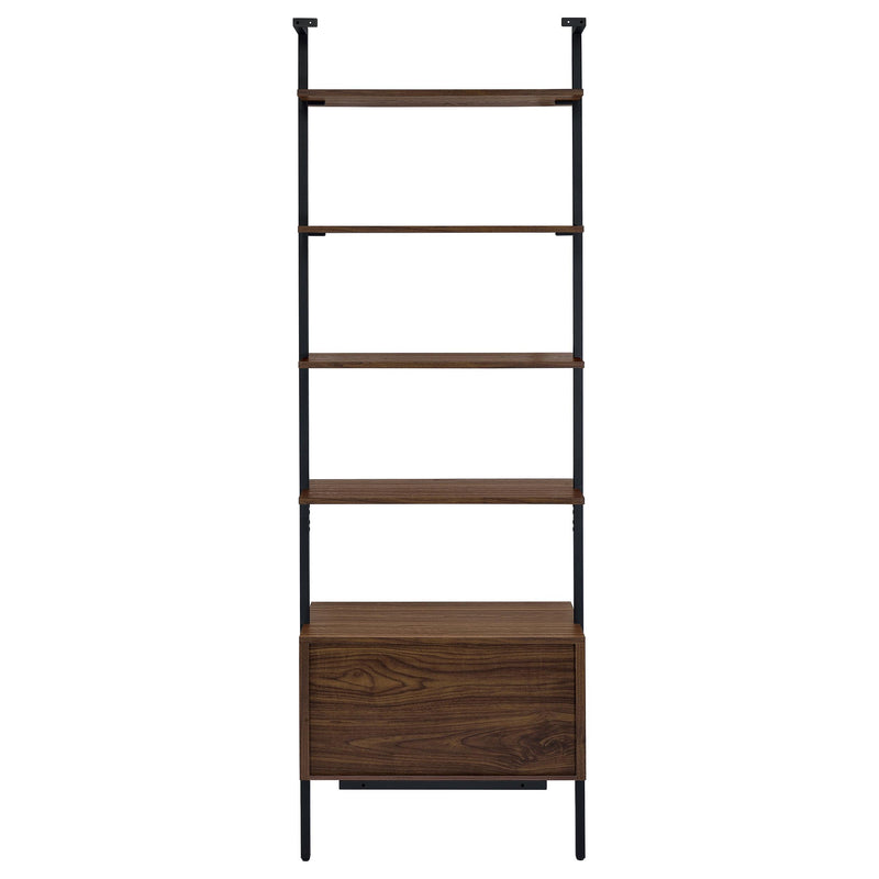 Owens 96-inch 4-shelf Storage Wall Bookshelf Walnut - Furniture Now (CA)