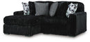 Midnight-Madness Sectional with Chaise