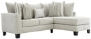 Albany Industries 2-Piece Bend Ivory Right-Arm Facing Chaise Sectional - Furniture Now (CA)