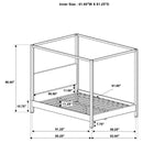 Monroe Canopy Panel Platform Bed