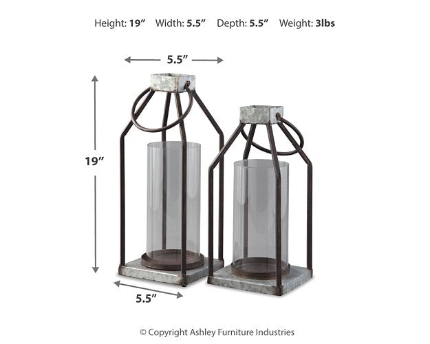 Diedrick Lantern (Set of 2) - Furniture Now (CA)