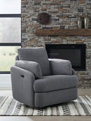Alainmont Next-Gen Nuvella Swivel Power Recliner - Furniture Now (CA)