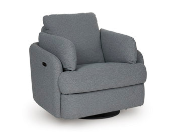 Alainmont Next-Gen Nuvella Swivel Power Recliner - Furniture Now (CA)