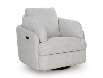 Alainmont Next-Gen Nuvella Swivel Power Recliner - Furniture Now (CA)