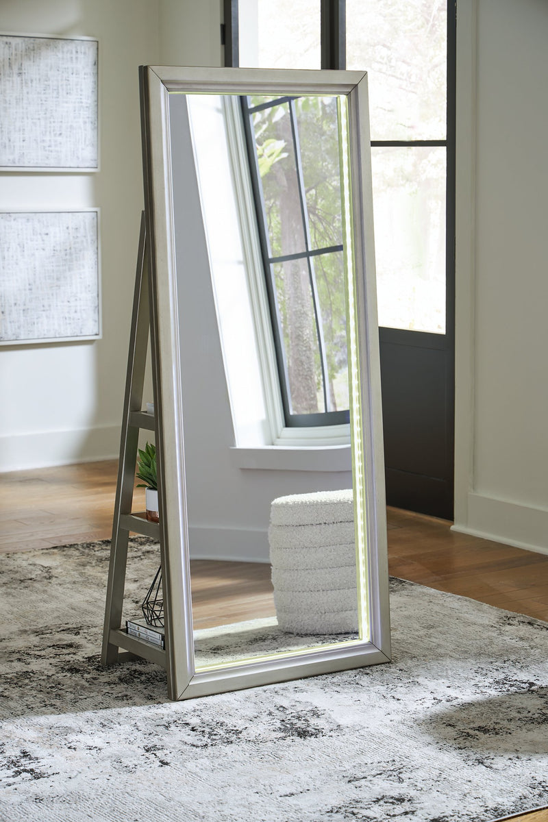 Evesen Floor Standing Mirror/Storage - Furniture Now (CA)