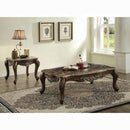 Latisha Marble & Antique Oak Coffee Table - Furniture Now (CA)