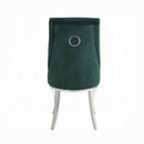 Dekel Green Fabric & Stainless Steel Side Chair - Furniture Now (CA)