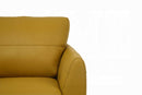Valeria Mustard Leather Sofa - Furniture Now (CA)