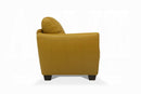 Valeria Mustard Leather Sofa - Furniture Now (CA)