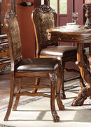 Acme Dresden Counter Height Dining Chairs in Brown Cherry Oak 12162 (Set of 2) - Furniture Now (CA)