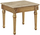 Acme Furniture Daesha End Table in Marble/Antique Gold 81717 - Furniture Now (CA)