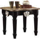 Acme Furniture Ernestine End Table in Marble/Black 82152 - Furniture Now (CA)
