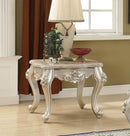 Acme Furniture Ranita End Table with Marble Top in Champagne 81042 - Furniture Now (CA)