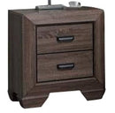 Acme Lyndon Nightstand in Weathered Gray Grain 26023 - Furniture Now (CA)