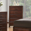 Acme Oberreit 5 Drawer Chest in Walnut 25796 - Furniture Now (CA)