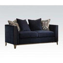 Acme Phaedra Loveseat with 4 Pillows in Blue Fabric 52831 - Furniture Now (CA)