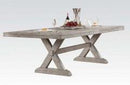 Acme Rocky Rectangular Dining Table in Gray Oak 72860 - Furniture Now (CA)