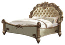 Acme Vendome Button Tufted Cal King Bed in Gold Patina 22994CK - Furniture Now (CA)