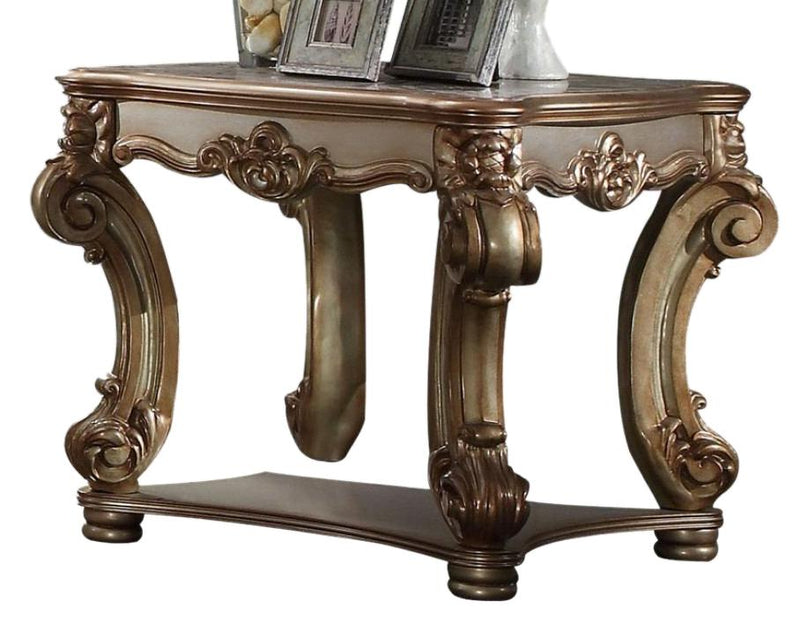 Acme Vendome End Table in Gold Patina 83121 - Furniture Now (CA)