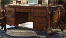 Acme Vendome Five Drawer Double Pedestal Desk in Cherry 92125 - Furniture Now (CA)