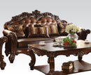 Acme Vendome Stationary Sofa with 3 Pillows in Cherry 52001 - Furniture Now (CA)