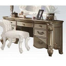Acme Vendome Vanity Desk in Gold Patina 23007 - Furniture Now (CA)