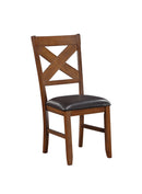 Apollo Espresso PU & Walnut Side Chair - Furniture Now (CA)