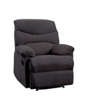 Arcadia Black Woven Fabric Recliner (Motion) - Furniture Now (CA)