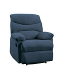 Arcadia Blue Woven Fabric Recliner (Motion) - Furniture Now (CA)
