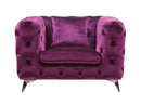 Atronia Purple Fabric Chair - Furniture Now (CA)
