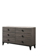 Avantika Faux Marble & Rustic Gray Oak Dresser - Furniture Now (CA)