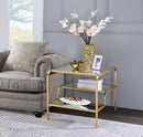 Astrid Gold & Mirror End Table - Furniture Now (CA)