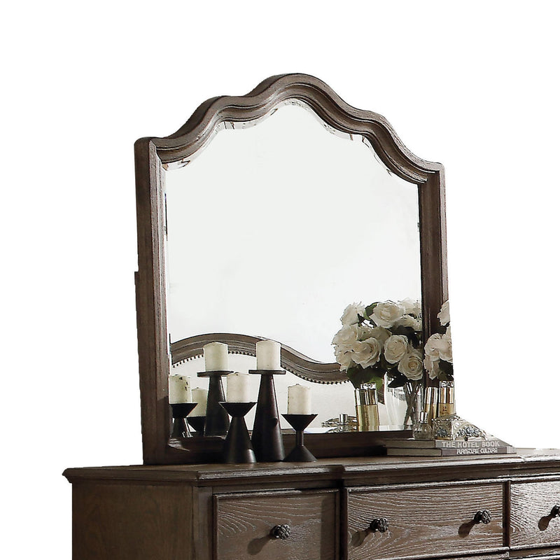 Baudouin Weathered Oak Mirror - Furniture Now (CA)