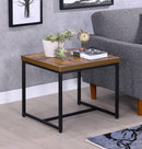 Bob Weathered Oak & Black End Table - Furniture Now (CA)