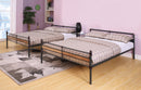 Brantley II Sandy Black & Dark Bronze Hand-Brushed Bunk Bed (Queen/Queen) - Furniture Now (CA)
