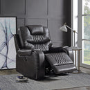 Braylon Magnetite PU Recliner (Motion) - Furniture Now (CA)