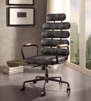 Calan Vintage Black Top Grain Leather Office Chair - Furniture Now (CA)