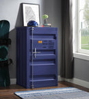 Cargo Blue Chest (Single Door) - Furniture Now (CA)