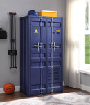 Cargo Blue Wardrobe (Double Door) - Furniture Now (CA)