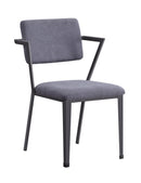 Cargo Gray Fabric & Gunmetal Chair - Furniture Now (CA)