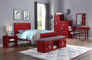 Cargo Red Twin Bed - Furniture Now (CA)