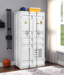 Cargo White Wardrobe (Double Door) - Furniture Now (CA)