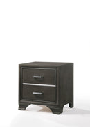 Carine II Gray Nightstand - Furniture Now (CA)