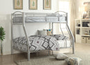 Cayelynn Silver Bunk Bed (Twin/Full) - Furniture Now (CA)