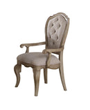 Chelmsford Beige Fabric & Antique Taupe Arm Chair - Furniture Now (CA)
