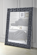Dante Gray Velvet Accent Floor Mirror - Furniture Now (CA)