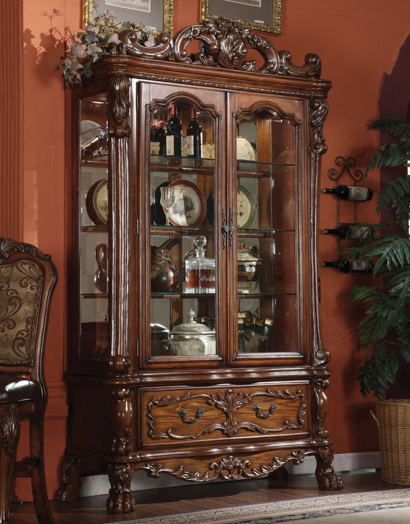 Dresden Cherry Oak Curio Cabinet - Furniture Now (CA)
